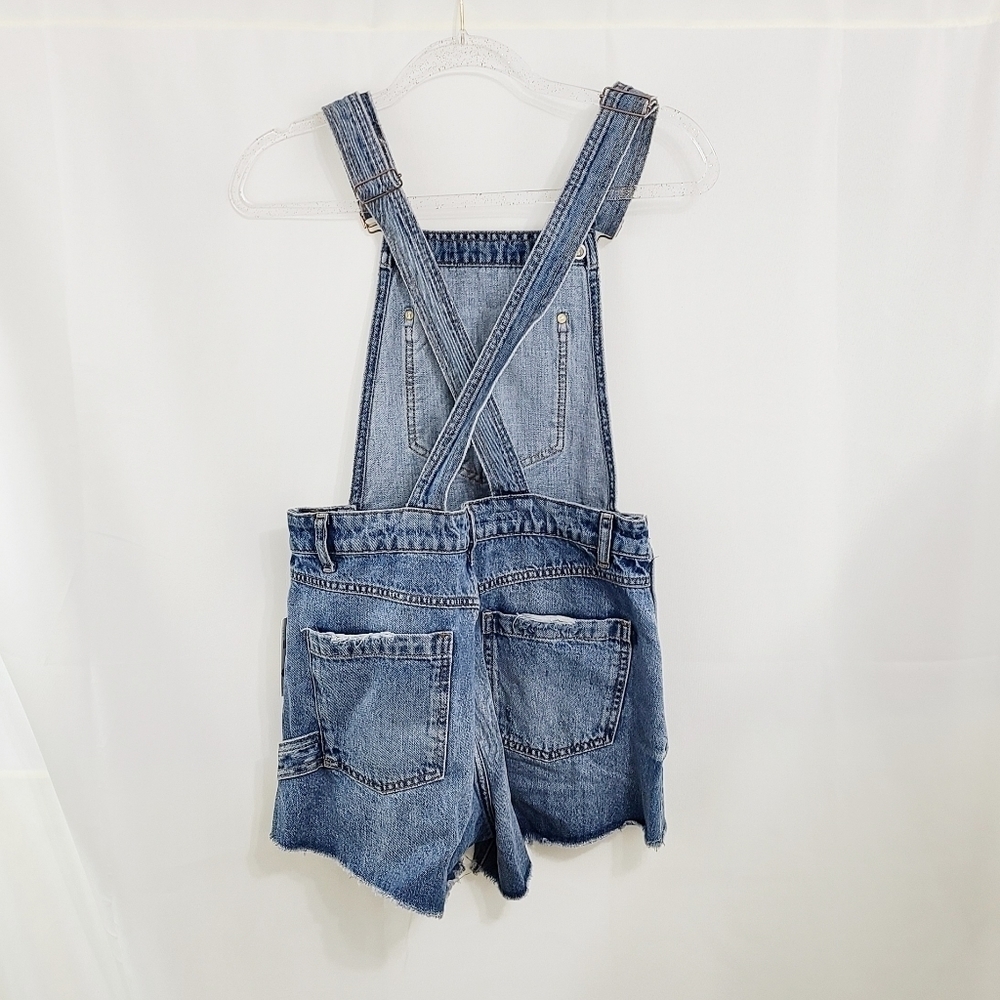 Anthropologie Pilcro denim cutoff shortalls distressed shorts Womens size 29 NEW - Picture 4 of 9